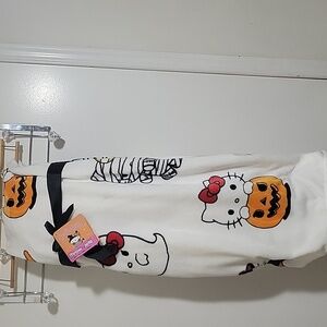Sanrio Halloween Blanket with Hello Kitty  Pumpkins